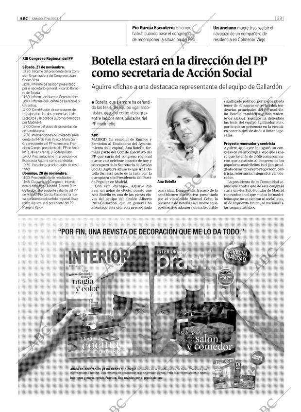 ABC MADRID 27-11-2004 página 33