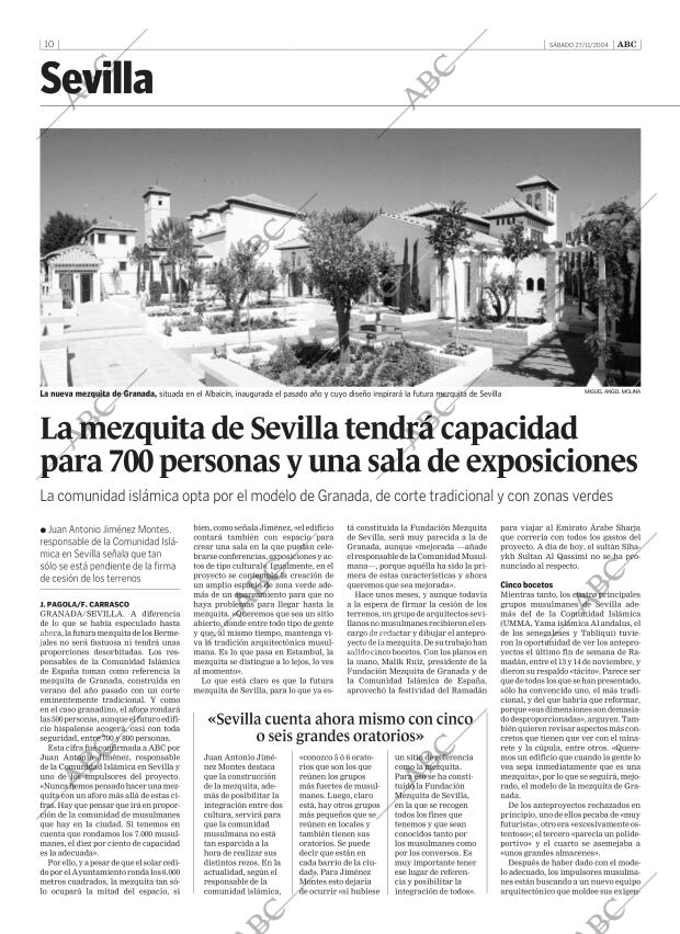 ABC SEVILLA 27-11-2004 página 10