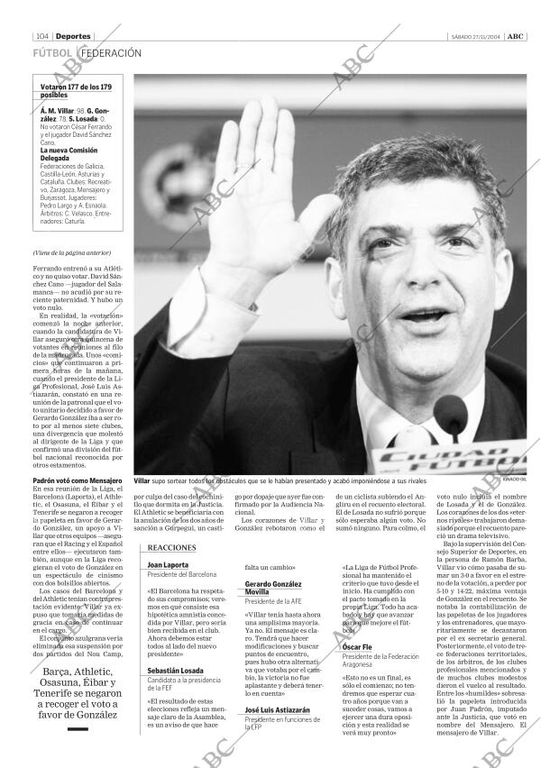 ABC SEVILLA 27-11-2004 página 104