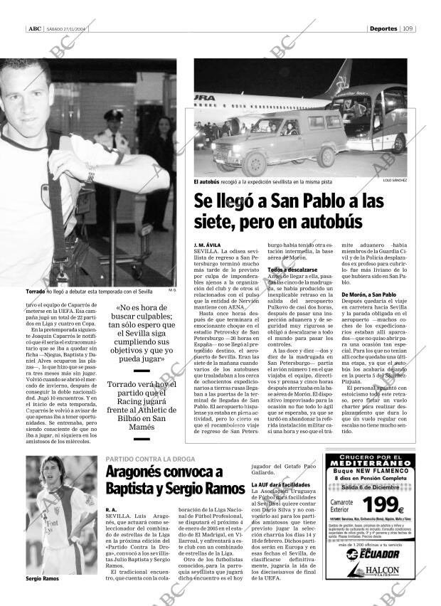 ABC SEVILLA 27-11-2004 página 109
