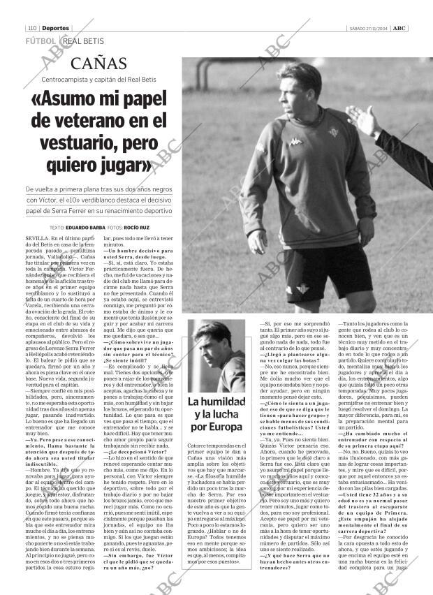 ABC SEVILLA 27-11-2004 página 110