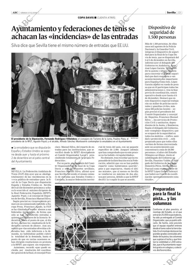 ABC SEVILLA 27-11-2004 página 13