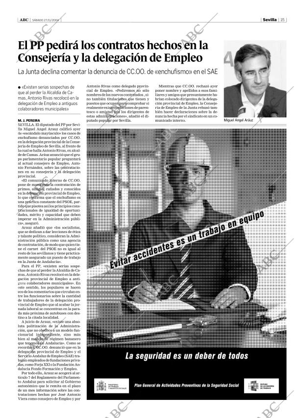 ABC SEVILLA 27-11-2004 página 15