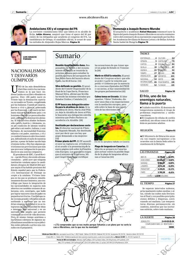 ABC SEVILLA 27-11-2004 página 2