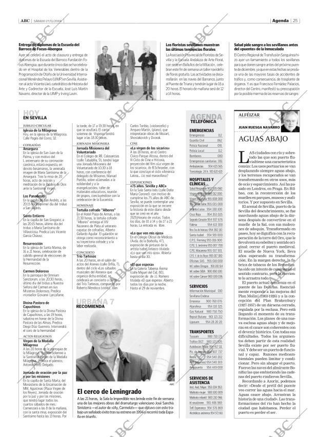 ABC SEVILLA 27-11-2004 página 25