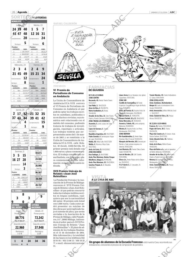 ABC SEVILLA 27-11-2004 página 26