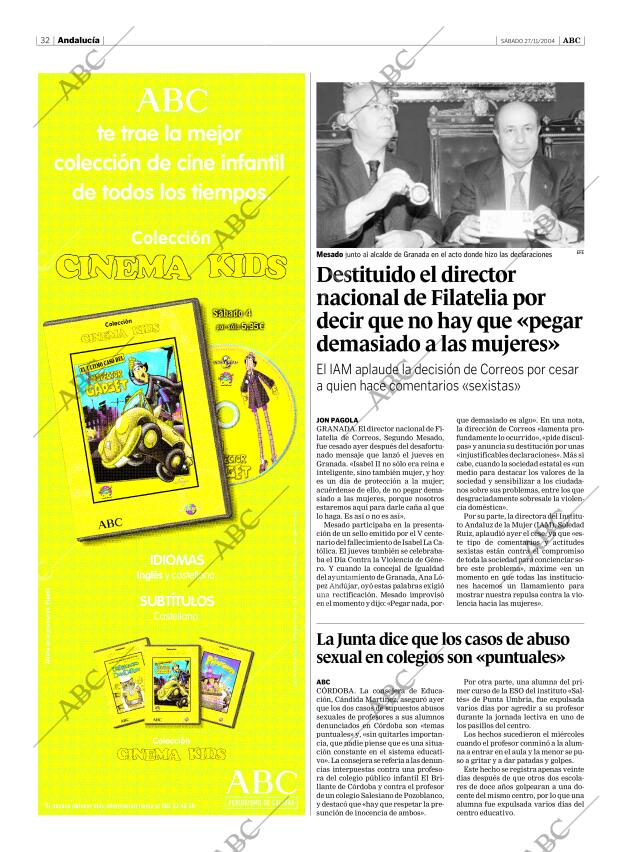 ABC SEVILLA 27-11-2004 página 32