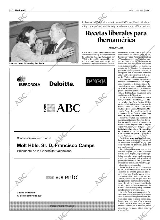 ABC SEVILLA 27-11-2004 página 40