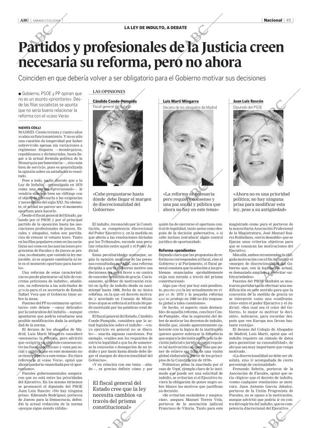 ABC SEVILLA 27-11-2004 página 45