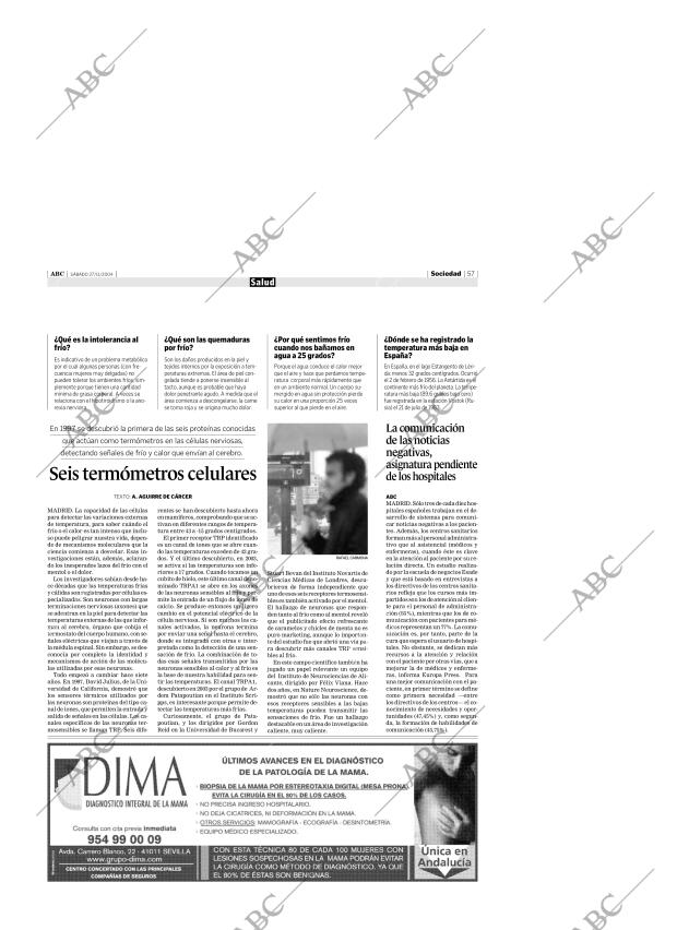 ABC SEVILLA 27-11-2004 página 57