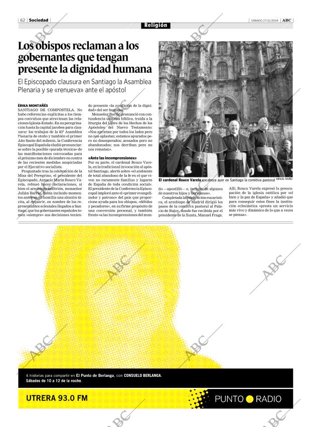 ABC SEVILLA 27-11-2004 página 62