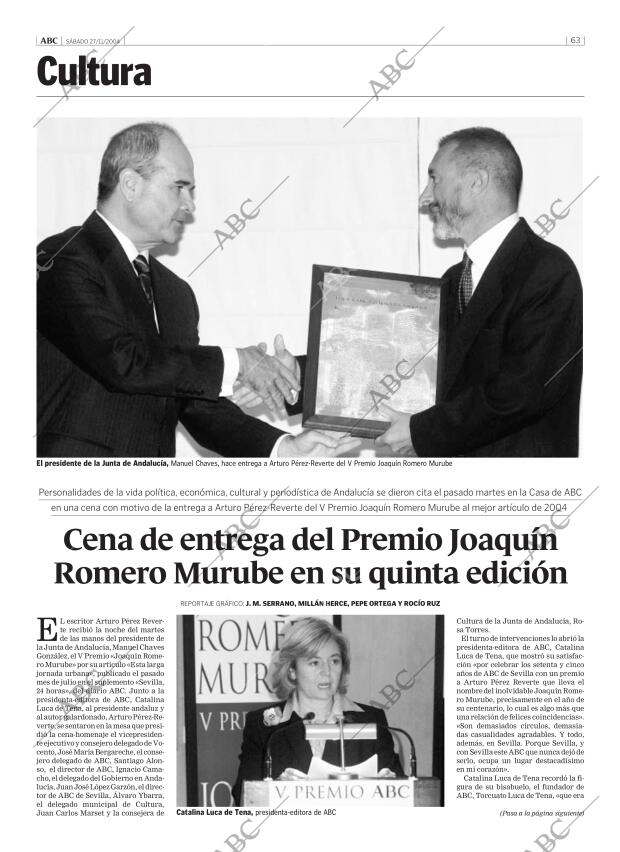 ABC SEVILLA 27-11-2004 página 63