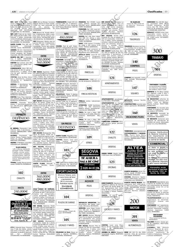 ABC SEVILLA 27-11-2004 página 89