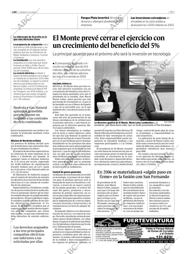 ABC SEVILLA 27-11-2004 página 93