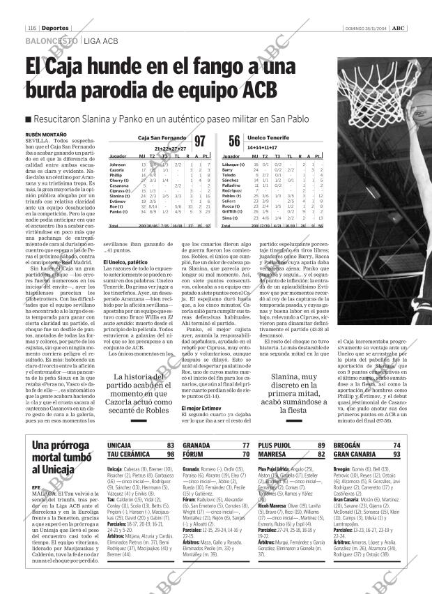 ABC SEVILLA 28-11-2004 página 116