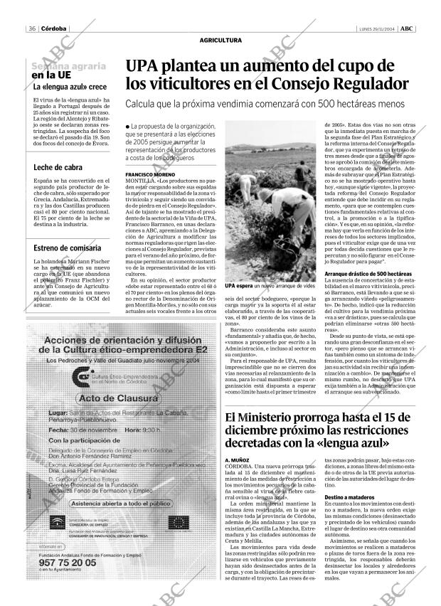 ABC CORDOBA 29-11-2004 página 36