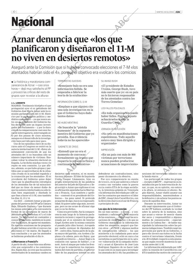 ABC MADRID 30-11-2004 página 10