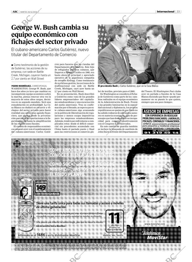 ABC MADRID 30-11-2004 página 33