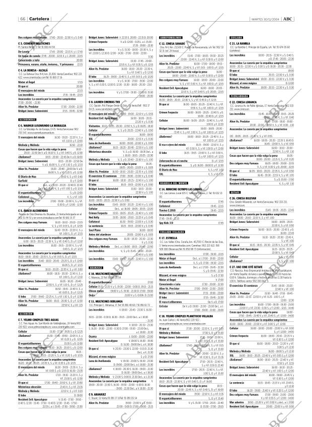 ABC MADRID 30-11-2004 página 66