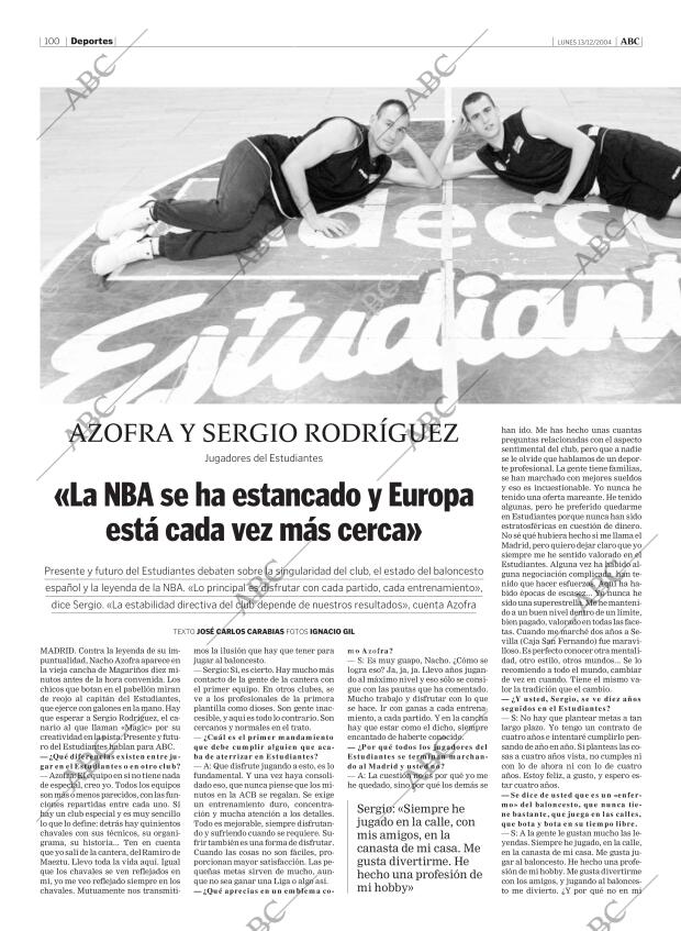 ABC MADRID 13-12-2004 página 100