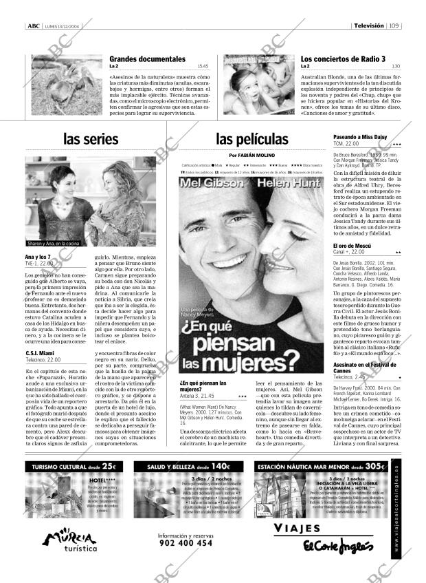 ABC MADRID 13-12-2004 página 109