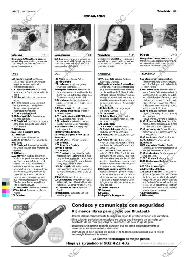 ABC MADRID 13-12-2004 página 111