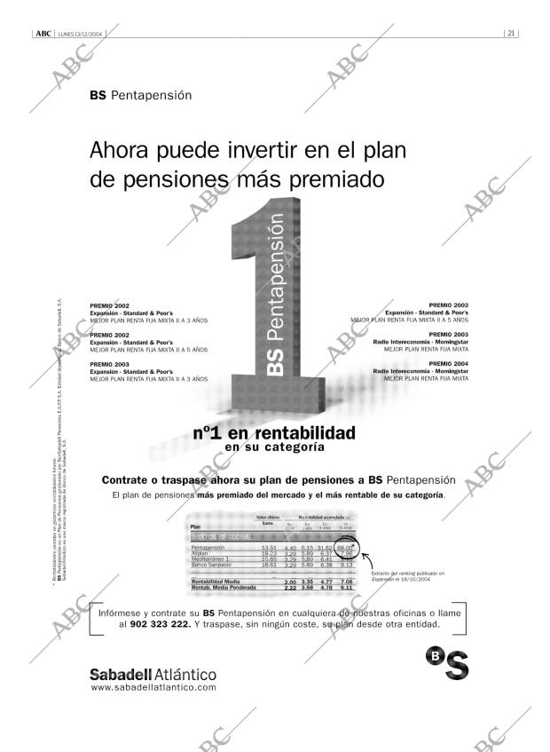 ABC MADRID 13-12-2004 página 21