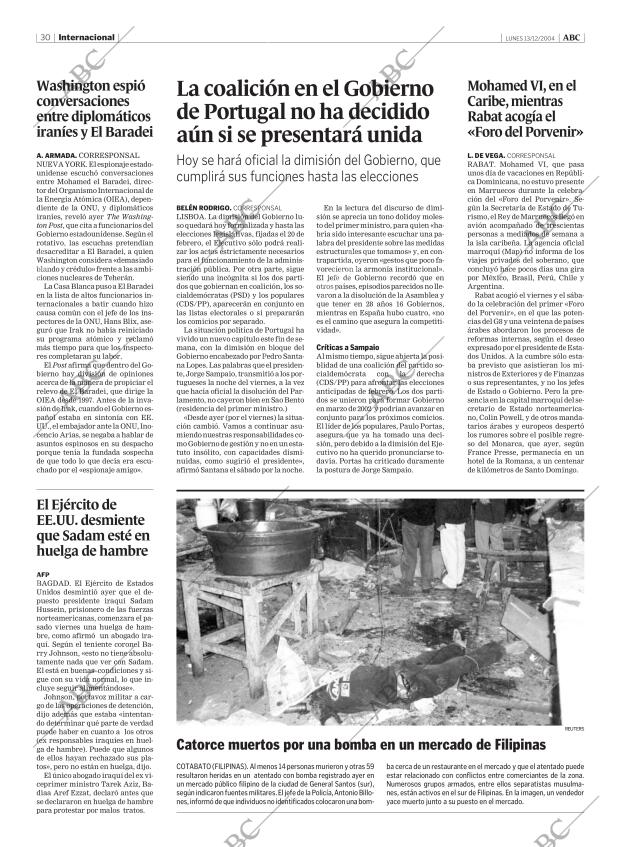 ABC MADRID 13-12-2004 página 30