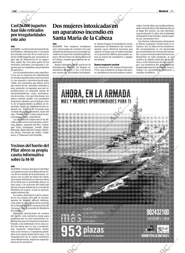 ABC MADRID 13-12-2004 página 39