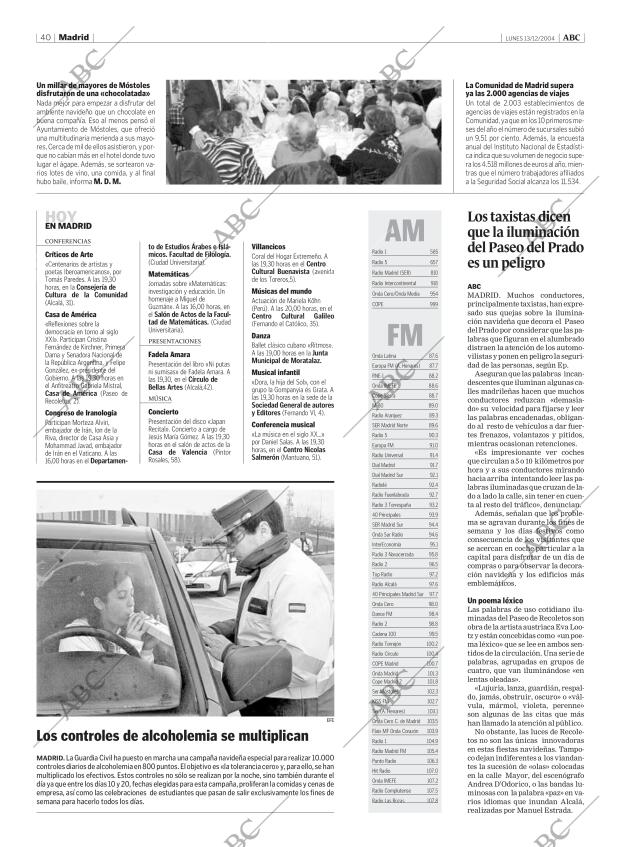 ABC MADRID 13-12-2004 página 40