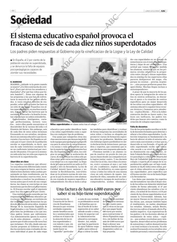 ABC MADRID 13-12-2004 página 44