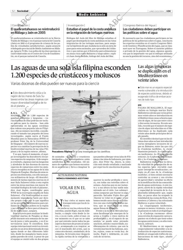 ABC MADRID 13-12-2004 página 52