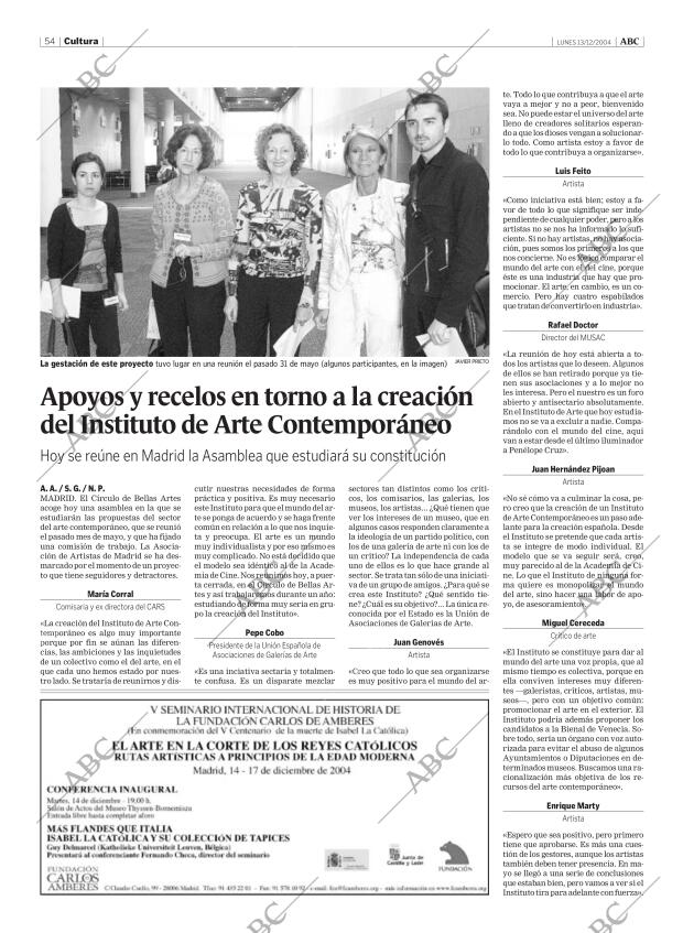 ABC MADRID 13-12-2004 página 54