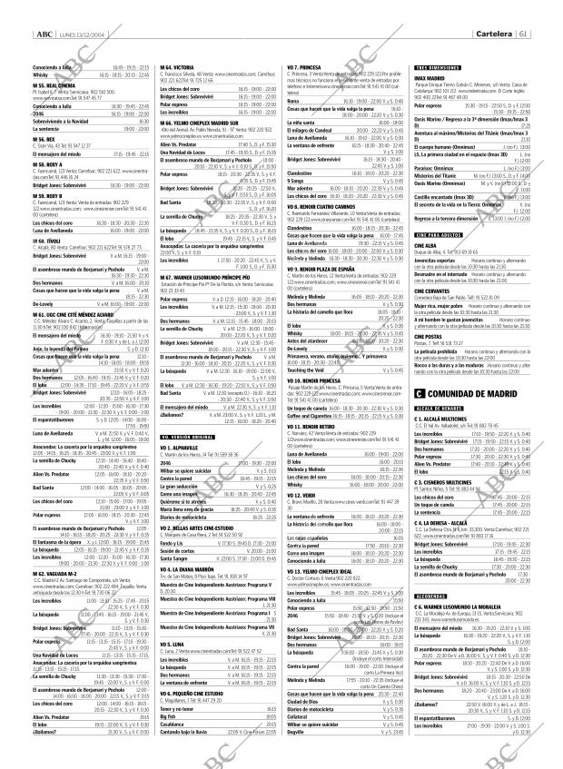ABC MADRID 13-12-2004 página 61