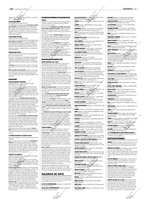 ABC MADRID 13-12-2004 página 65