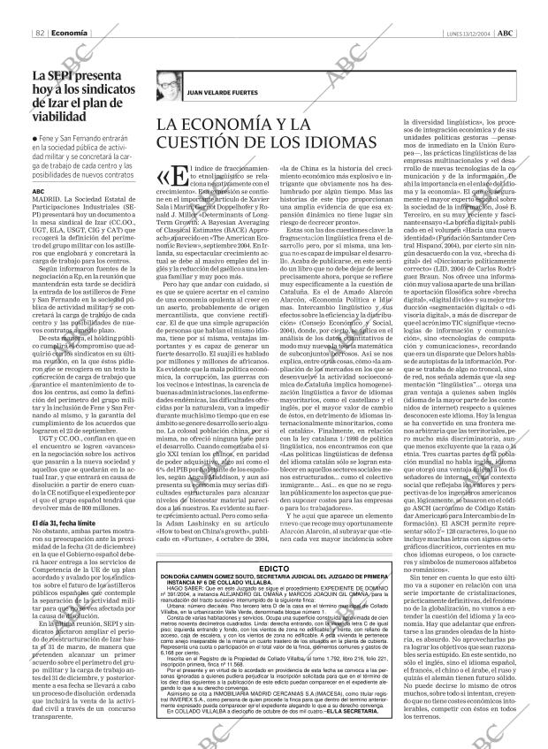 ABC MADRID 13-12-2004 página 82