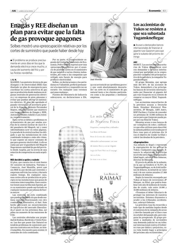 ABC MADRID 13-12-2004 página 83
