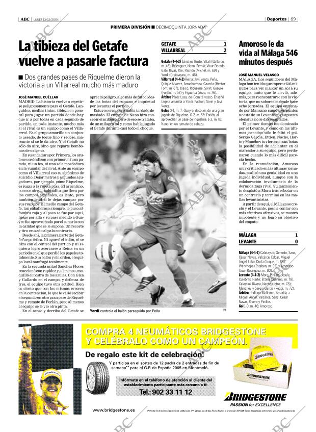 ABC MADRID 13-12-2004 página 89