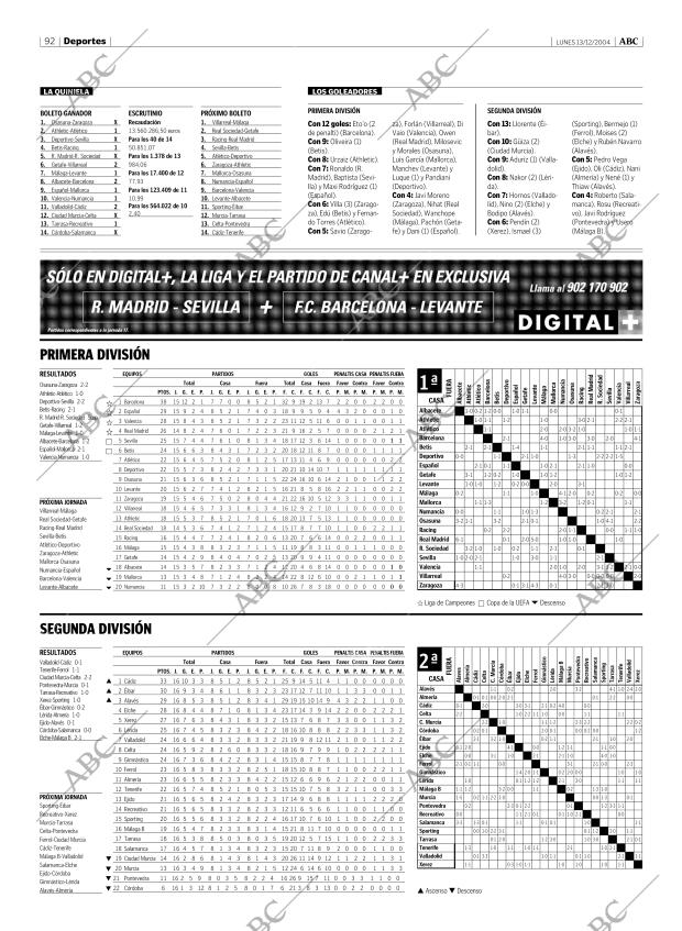 ABC MADRID 13-12-2004 página 92