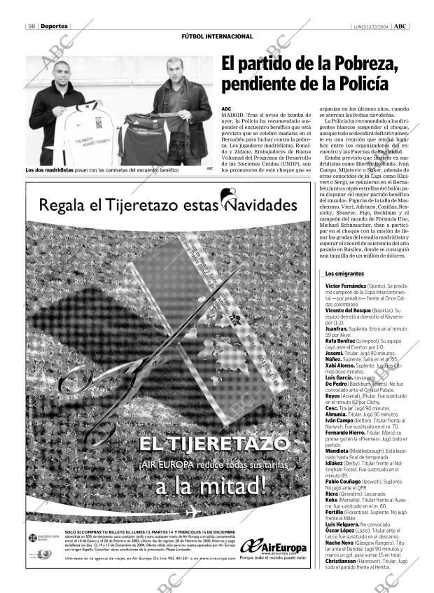 ABC MADRID 13-12-2004 página 98