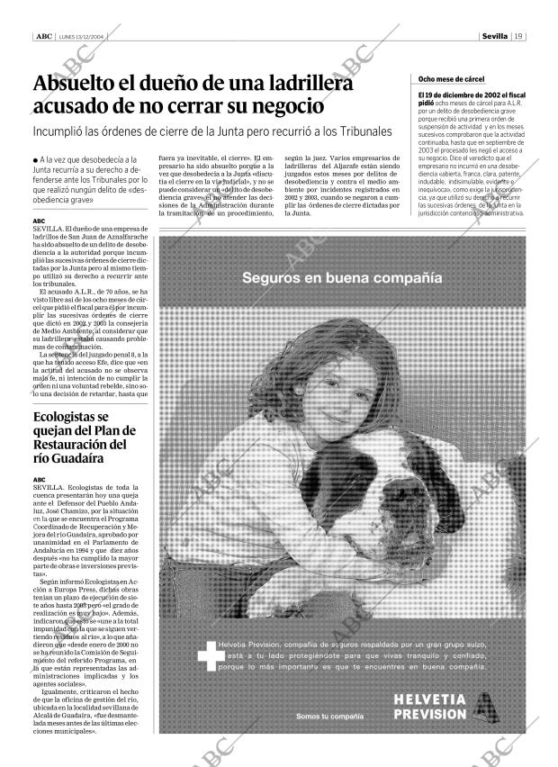 ABC SEVILLA 13-12-2004 página 19