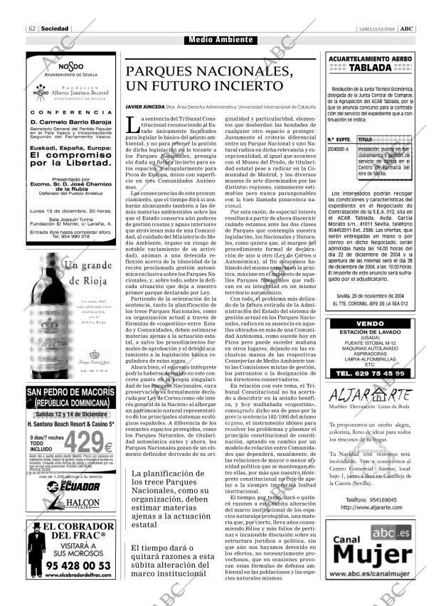 ABC SEVILLA 13-12-2004 página 62