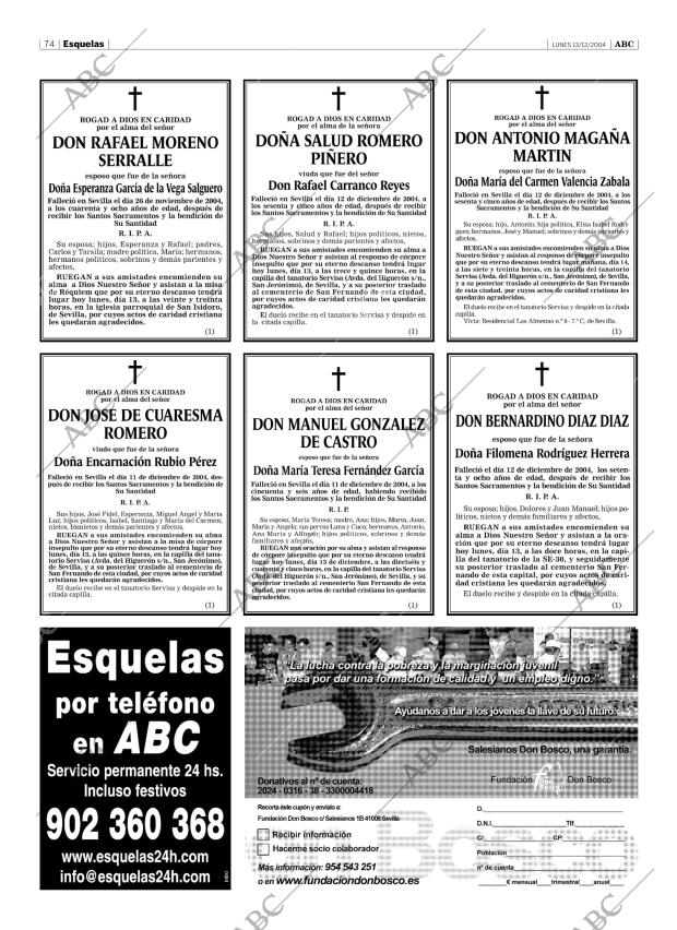 ABC SEVILLA 13-12-2004 página 74