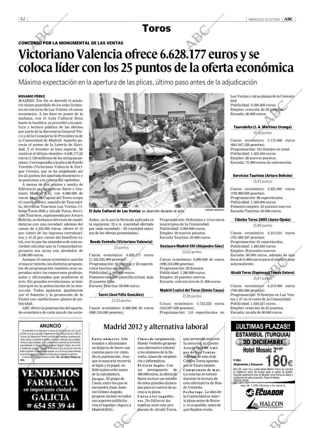 ABC MADRID 15-12-2004 página 62