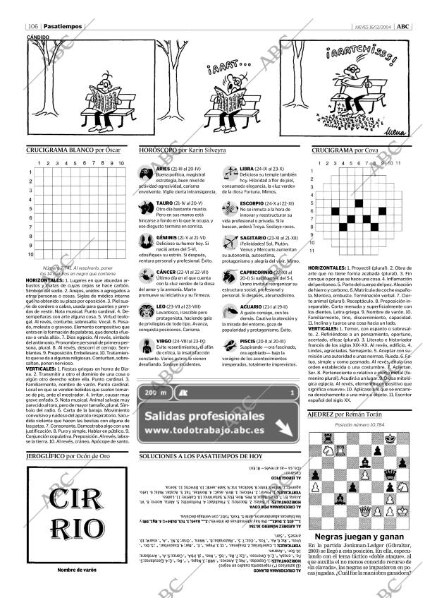 ABC MADRID 16-12-2004 página 106
