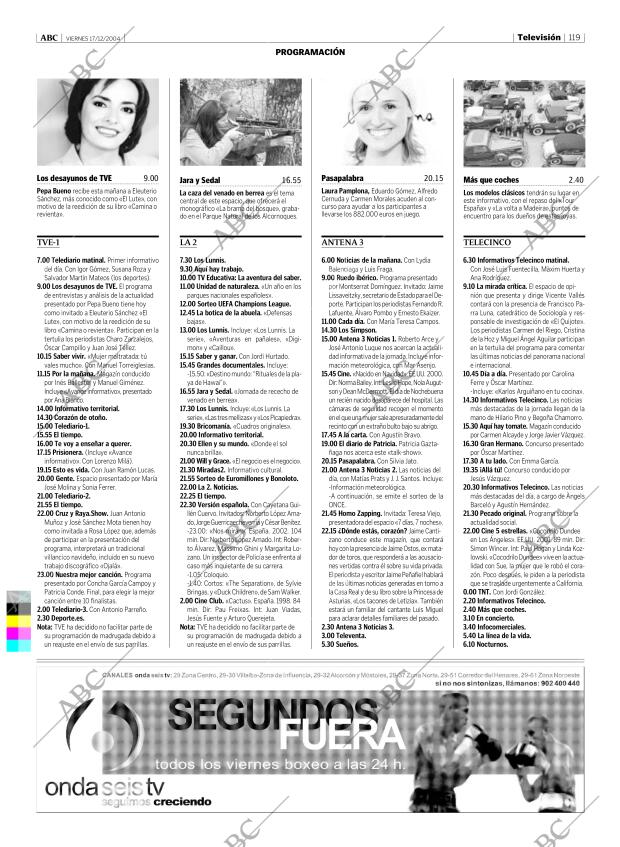 ABC MADRID 17-12-2004 página 119