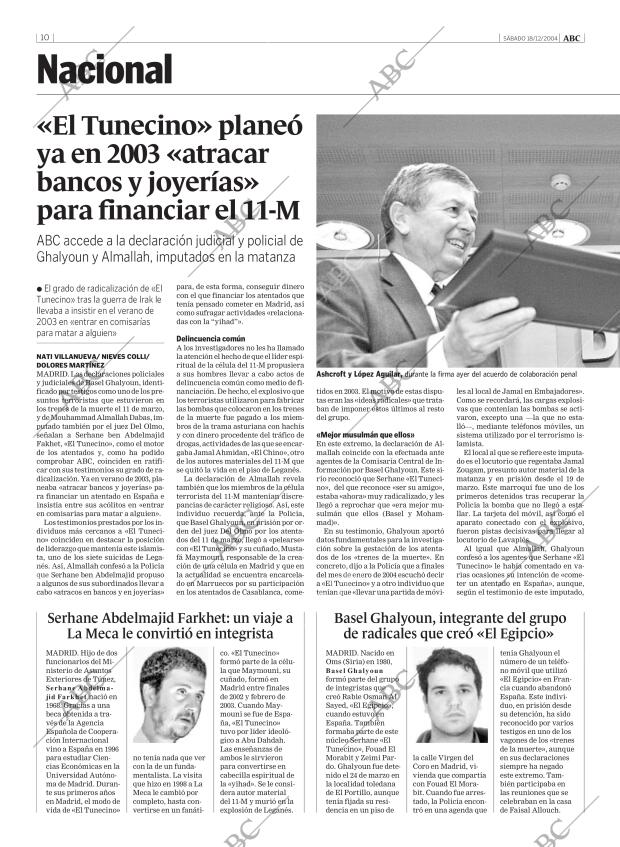ABC MADRID 18-12-2004 página 10