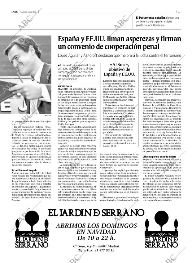 ABC MADRID 18-12-2004 página 11