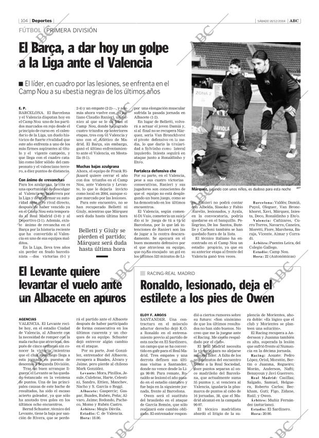 ABC SEVILLA 18-12-2004 página 104