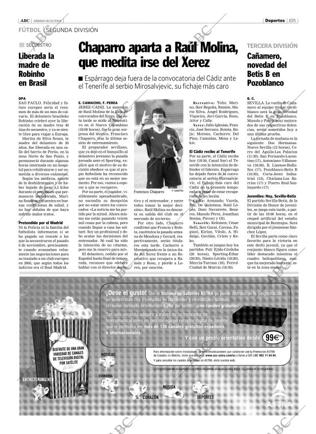 ABC SEVILLA 18-12-2004 página 105
